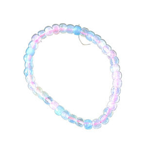 natural morganite beaded bracelet for heart chakra